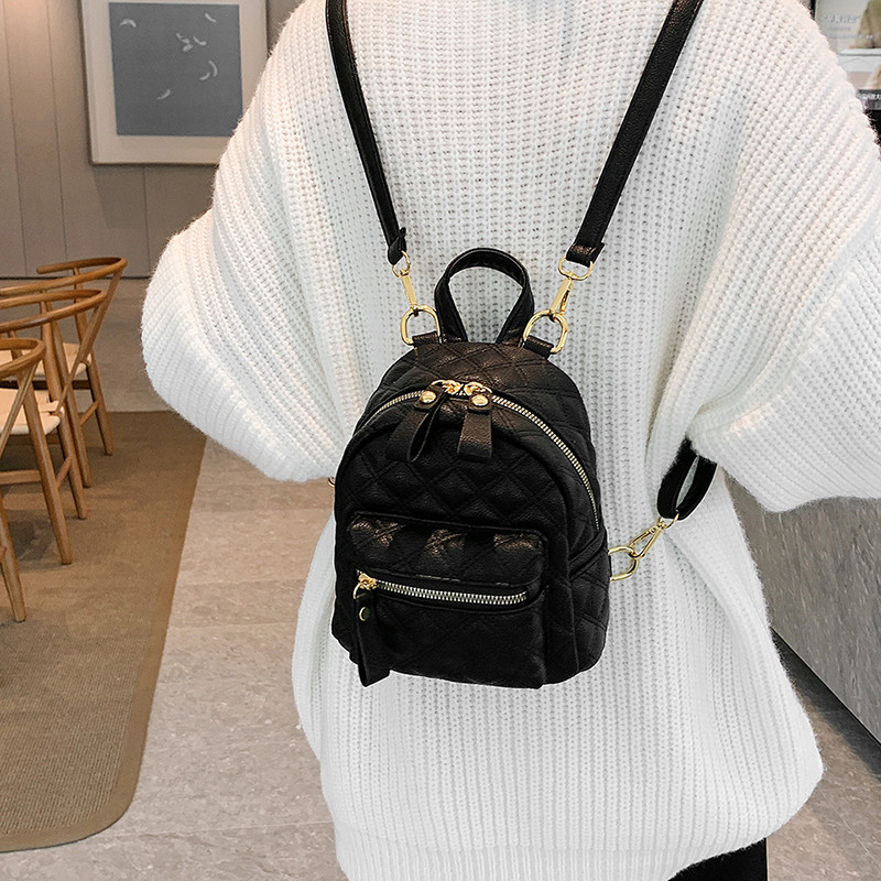 Μίνι σακίδια μόδας για γυναίκες Αποσπώμενες τιράντες με μοτίβο διαμαντιού Μαλακή δερμάτινη σχολική τσάντα 2022 New Brands Crossbody Mochilas