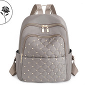 Jednobojni ženski visokokvalitetni vodootporni ruksak od Oxford tkanine 2023, novi dizajnerski putni ruksak sa širokim remenom za nošenje protiv krađe