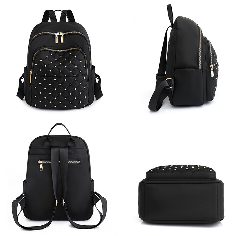 Jednobojni ženski visokokvalitetni vodootporni ruksak od Oxford tkanine 2023, novi dizajnerski putni ruksak sa širokim remenom za nošenje protiv krađe