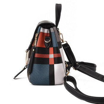 Висококачествена дамска чанта за раница от PU кожа за момичета, тийнейджърска ученическа чанта през рамо, многофункционална дневна раница, ръчна чанта, чанта през рамо