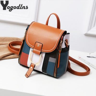 Kiváló minőségű PU bőr női hátizsák táska lányoknak tizenéves vállas iskolatáska Többcélú hátizsák háti táska Crossbody