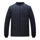 Férfi pehely pamut belső bélés vastagított meleg és hideg viselet pamut ruházat belül és kívül Férfi egyszínű fekete kabát