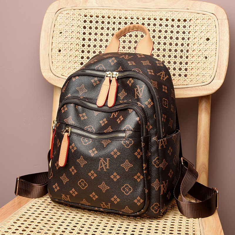 Geantă 2023 Rucsac nou imprimat Rucsac de călătorie de capacitate mare Vechi la modă pentru petrecere a timpului liber Versatil Geantă pentru femei