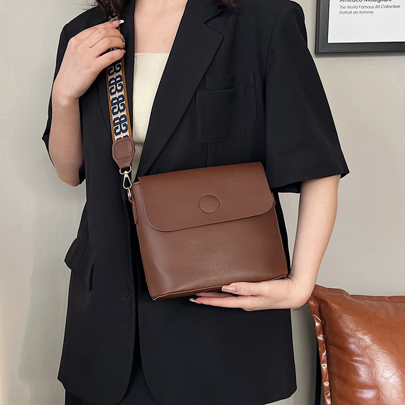 Poșetă din piele cu curea reglabilă, geantă de umăr ocazională, versatilă, rezistentă la apă, pentru bărbați, femei, pentru cumpărături/vacanță