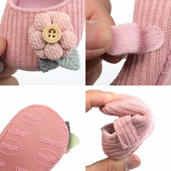 Flower Bow Toddler First Walkers Baby Step Shoes Дишащи бебешки обувки Неплъзгащи се обувки Girls Fashion Princess Style Prewalkers