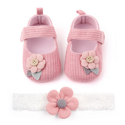 Arc cu flori pentru copil mic, primii plimbări, pantofi pentru pas pentru bebeluși, pantofi respirabili pentru bebeluși, pantofi anti-alunecare, pentru fete, stil prințesă, prewalkers