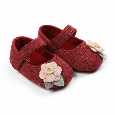 Arc cu flori pentru copil mic, primii plimbări, pantofi pentru pas pentru bebeluși, pantofi respirabili pentru bebeluși, pantofi anti-alunecare, pentru fete, stil prințesă, prewalkers