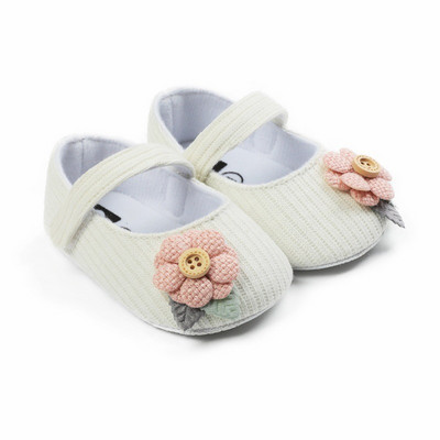Arc cu flori pentru copil mic, primii plimbări, pantofi pentru pas pentru bebeluși, pantofi respirabili pentru bebeluși, pantofi anti-alunecare, pentru fete, stil prințesă, prewalkers