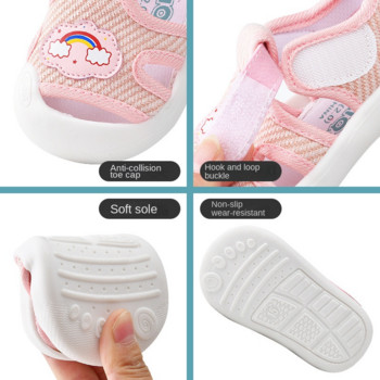 Σανδάλια για νήπια για αγόρια κορίτσια Καλοκαιρινά αναπνεύσιμα καθημερινά παιδικά παπούτσια Αντιολισθητική μαλακή σόλα για βρέφη First Walkers Παιδικά σανδάλια παραλίας