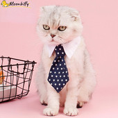 Pet Cat nyakkendő Gentleman Kiegészítők Kutya Nyakörv Állítható Nyaklánc Csillagnyomtatás Kültéri szépségápolási kellékek kölyökcica számára