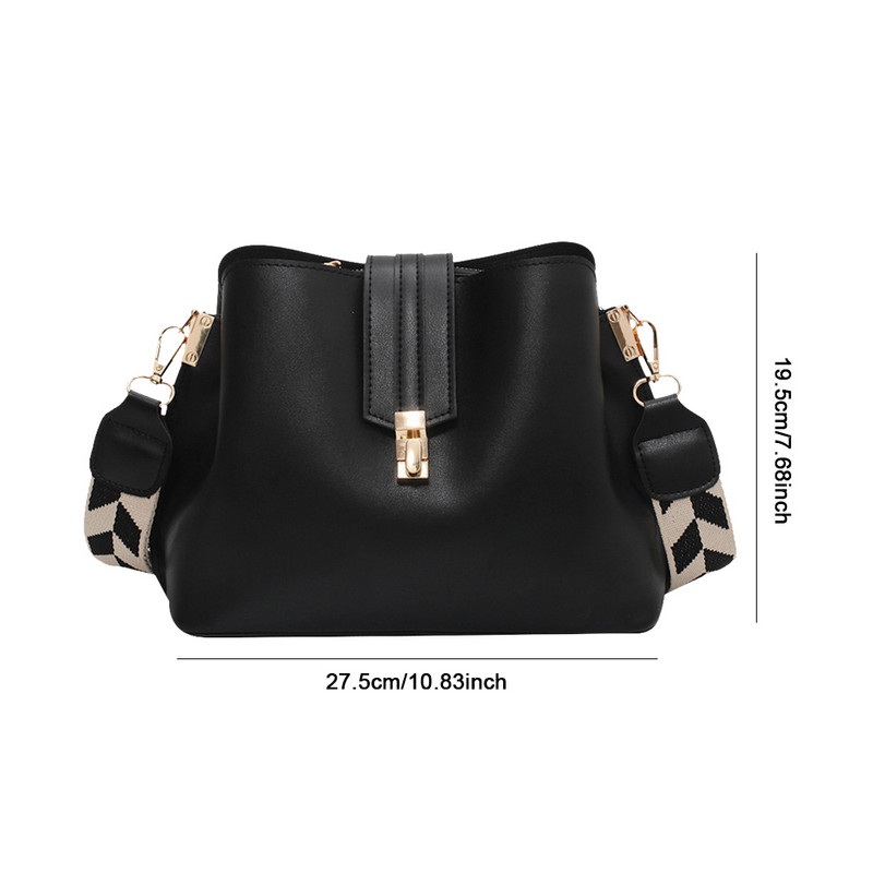 Vintage jednostavna mala PU kožna torba preko ramena za žene 2023. Dizajnerska modna ženska luksuzna crna torbica na rame torbica