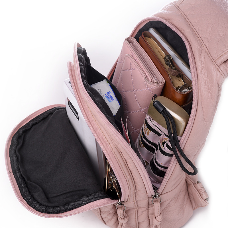 Nauja kelių spalvų mados siuvinėjimo raštų kuprinė prabangi mini kuprinė moterims, aukštos kokybės odinė minkšta 2021 m.