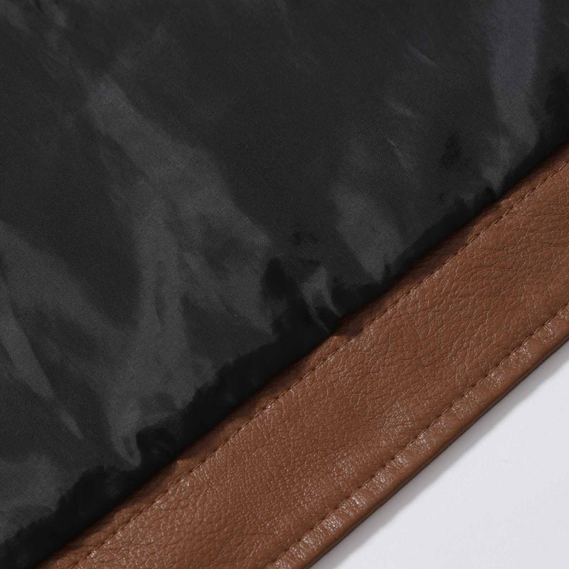 Παλτό Ανδρικό τζάκετ Γυναικείο πουπουλένιο τζάκετ Δερμάτινο λεπτό παλτό με φερμουάρ Μπουφάν μανίκι μπουφάν Κουκούλα μακρύ γιακά ανδρικό φερμουάρ με