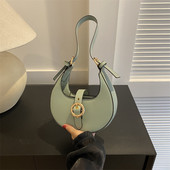 Moodsad naiste kaenlaalused kotid Luksuslik poolkuu kott, nahast PU rahakotid ja käekotid Disainer õlakott Väike käekott