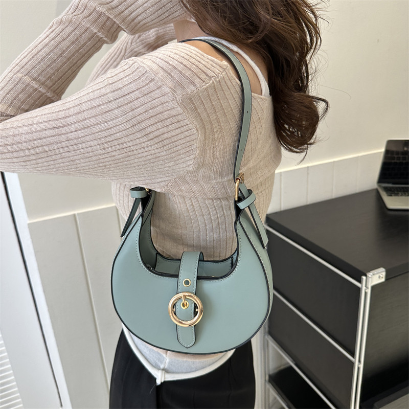 Moodsad naiste kaenlaalused kotid Luksuslik poolkuu kott, nahast PU rahakotid ja käekotid Disainer õlakott Väike käekott