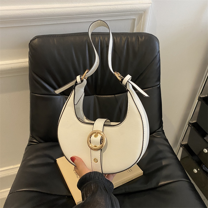 Moodsad naiste kaenlaalused kotid Luksuslik poolkuu kott, nahast PU rahakotid ja käekotid Disainer õlakott Väike käekott