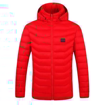 Vyriški lauko paltai Kietos šiltos striukės Vyriškas paltas Šiltai plaunama striukė su užtrauktuku Šildoma žieminė vyrų paltai su gobtuvu