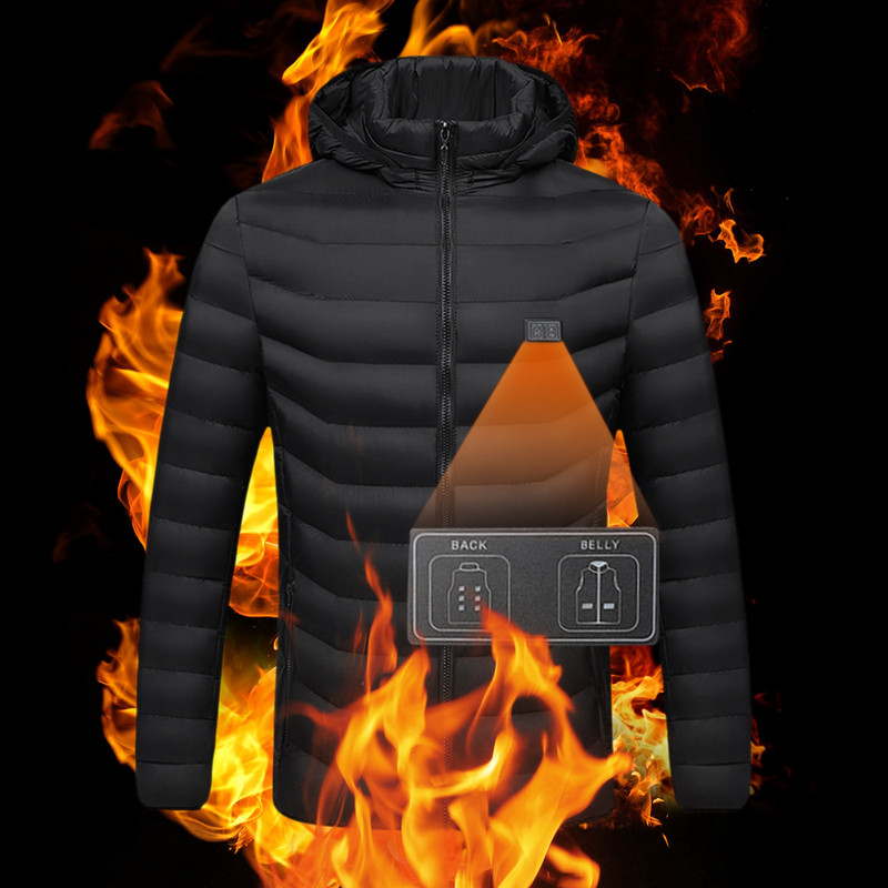 Vyriški lauko paltai Kietos šiltos striukės Vyriškas paltas Šiltai plaunama striukė su užtrauktuku Šildoma žieminė vyrų paltai su gobtuvu