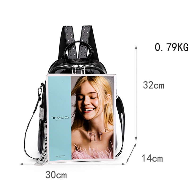 Fashion Sequins WomenBackpack Τσάντα Βιβλιοθήκης υψηλής ποιότητας Μαλακό δέρμα Σχολικές τσάντες για εφήβους 3 σε 1 γυναικείες τσάντες ταξιδιού