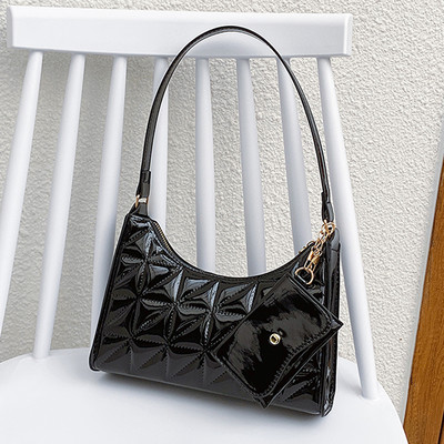 Fashion καπιτονέ τσάντα ώμου μασχάλης ρετρό γυναικείες τσάντες τσάντες αγορών Γυναικεία δερμάτινη μονόχρωμη τσάντα αλυσίδας για γυναίκες 2023