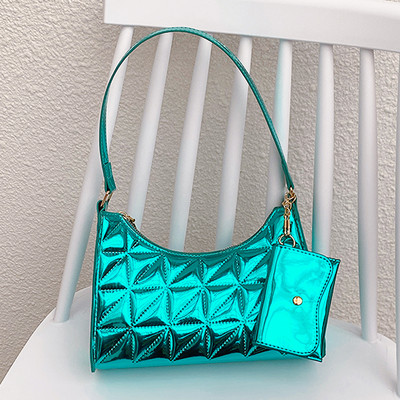 Fashion καπιτονέ τσάντα ώμου μασχάλης ρετρό γυναικείες τσάντες τσάντες αγορών Γυναικεία δερμάτινη μονόχρωμη τσάντα αλυσίδας για γυναίκες 2023