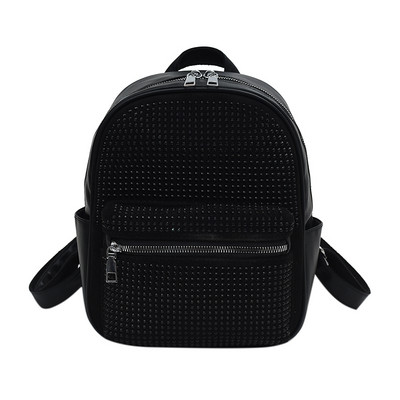 Moodne nahast rhinestones naiste seljakott Luksuslik koolikott Mochila väikesed koolikotid Naiste läikivad teemantidega tüdrukute seljakotid