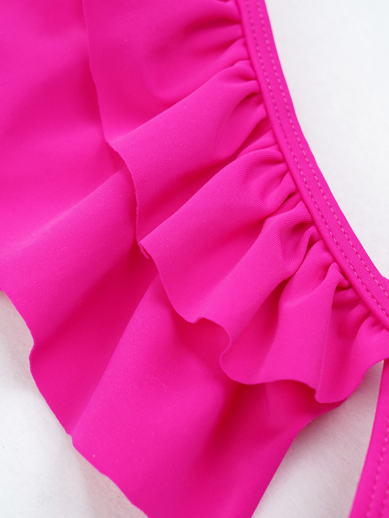 Bikini Costum de baie cu talie înaltă Costum de baie Push Up pentru femei 2023 Costum de baie Bikini cu dantelă florală Bikini Set două piese Imbracaminte de plajă