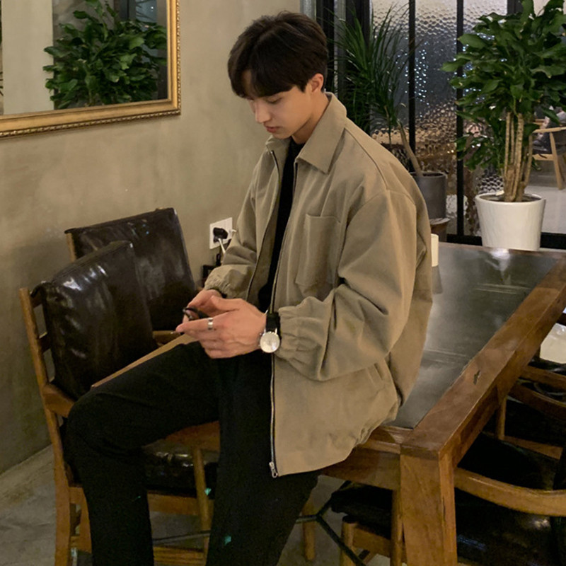 IEFB Trend muška gornja odjeća Modna korejska široka kratka odjeća u safari stilu Svestrana muška ležerna vrhunska kaput Vintage Top 9C2445