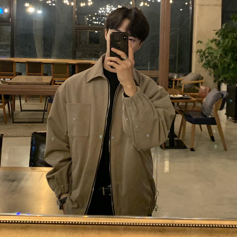 IEFB Trend muška gornja odjeća Modna korejska široka kratka odjeća u safari stilu Svestrana muška ležerna vrhunska kaput Vintage Top 9C2445