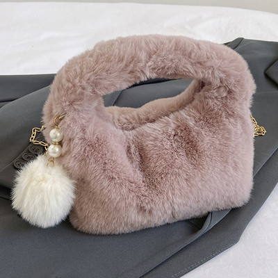 Geantă de mână neclară pentru femei, cu lanțuri de modă, geantă de mână mică, de culoare solidă, cu închidere cu fermoar, geantă de mână pentru femei.