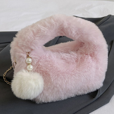 Geantă de mână neclară pentru femei, cu lanțuri de modă, geantă de mână mică, de culoare solidă, cu închidere cu fermoar, geantă de mână pentru femei.