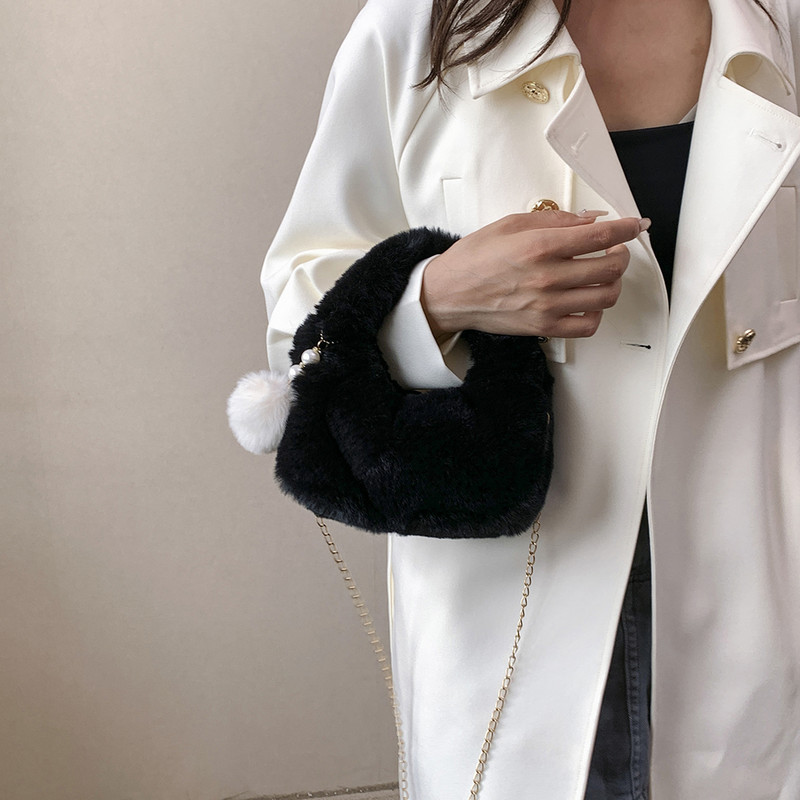 Geantă de mână neclară pentru femei, cu lanțuri de modă, geantă de mână mică, de culoare solidă, cu închidere cu fermoar, geantă de mână pentru femei.