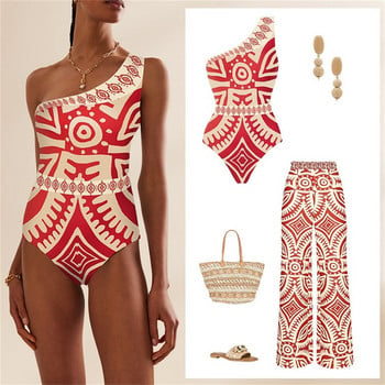 2023 Νέα άφιξη Push Up One Piece μαγιό Ruffle Beach Wear Μαγιό Γυναικεία φούστα με κάλυμμα σέξι Sarong Plage