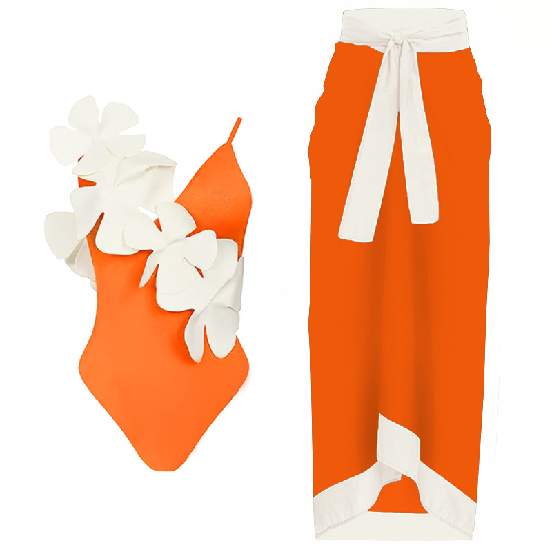 Novi jednodijelni kupaći kostim iz 2023. Ženski seksi kupaći kostim na vezanje s cvjetnim motivima Ženski jednobojni kupaći kostim Ljetni kupaći kostim za plažu s volanima