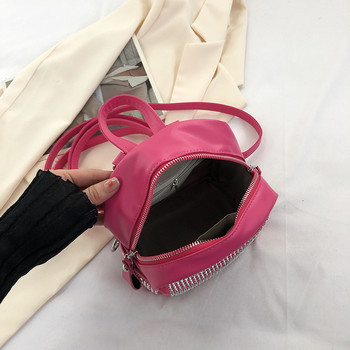 5 цвята Дамска раница с лъскави кристали Модна ученическа чанта за момичета Луксозна дамска чанта с диаманти Ежедневна чанта през рамо Дамска