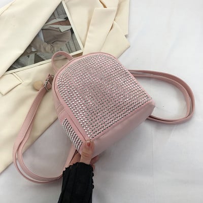 5 värvi läikivad kivikivid naiste seljakott Mood reisid tüdrukutele koolikott Luksuslik teemantide käekott vabaaja kott naistele