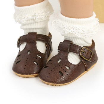 Бебешки детски сандали за момче 2022 лято 2022 г. PU кожени обувки за първи проходилки Ежедневни резени TPR обувки за малки деца Подаръци за душ