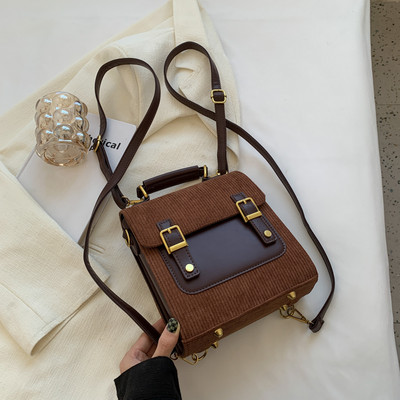 Κοτλέ τσάντα για γυναίκες Σχολικές τσάντες Ιαπωνικού στυλ Τσάντες ταξιδιού σχεδιαστές μόδας ρετρό γυναικείο σακίδιο πλάτης Καμβά τσάντα χιαστί Μικρό