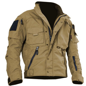 Cargo Jackets Παλτό Ανδρικό παλτό Tactical Φθινοπωρινό Μεγάλο Βαμβακερό Ρούχα Προπόνησης Bomber Jackets Windbreaker Military Casual Jacket