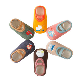 Бебешки обувки за малко дете Бебешки обувки Нехлъзгащи се удебеляващи обувки Обувки за пода на чорапи Чорапи за крака Животински стил за за бебета Плоски обувки