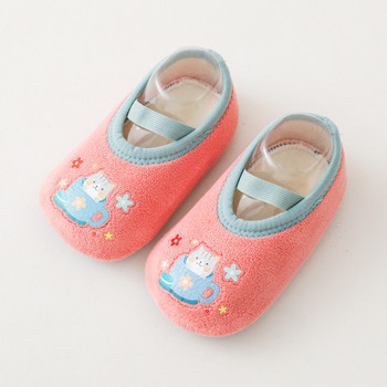 Бебешки обувки за малко дете Бебешки обувки Нехлъзгащи се удебеляващи обувки Обувки за пода на чорапи Чорапи за крака Животински стил за за бебета Плоски обувки