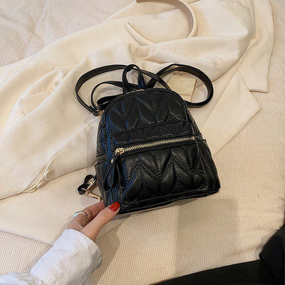 Mini rucsac de lux, din piele PU, geantă crossbody pentru adolescent, geantă de umăr neagră, geantă de școală, drăguță, pentru fete, pentru telefon