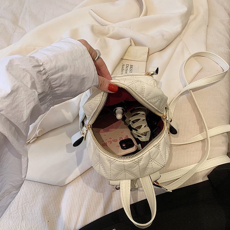 Mini rucsac de lux, din piele PU, geantă crossbody pentru adolescent, geantă de umăr neagră, geantă de școală, drăguță, pentru fete, pentru telefon