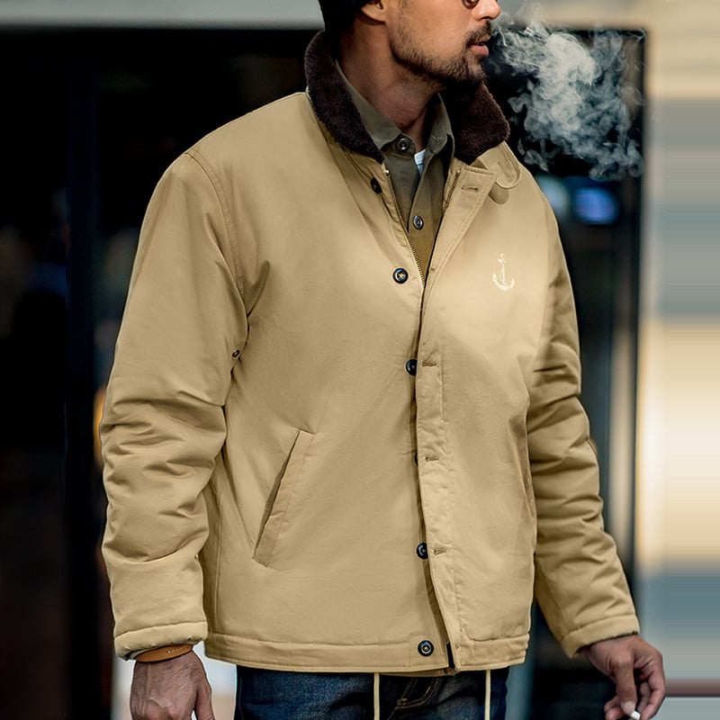 Maden Vintage N1 tekijoped meestele Amekaji Winter Windbreak Military kardigan mantlid vabaaja polsterdatud jakk, soe lühike park