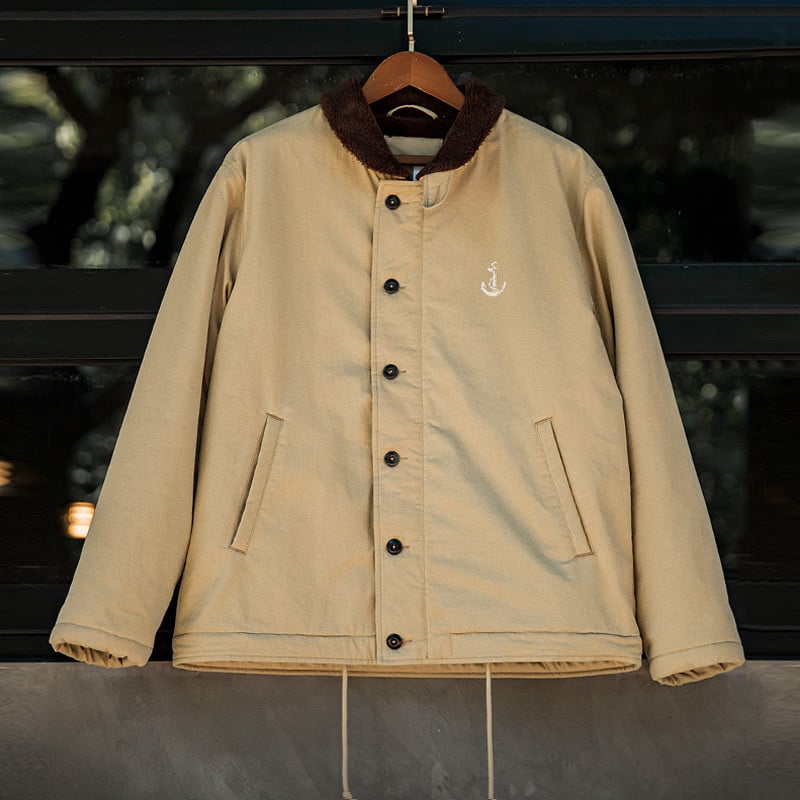 Maden Vintage N1 tekijoped meestele Amekaji Winter Windbreak Military kardigan mantlid vabaaja polsterdatud jakk, soe lühike park