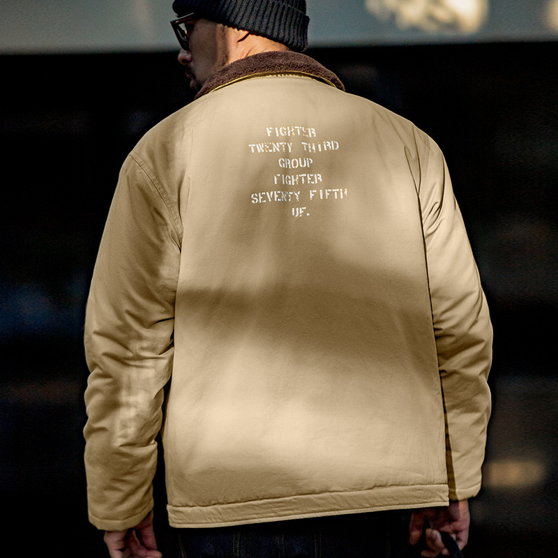 Maden Vintage N1 tekijoped meestele Amekaji Winter Windbreak Military kardigan mantlid vabaaja polsterdatud jakk, soe lühike park