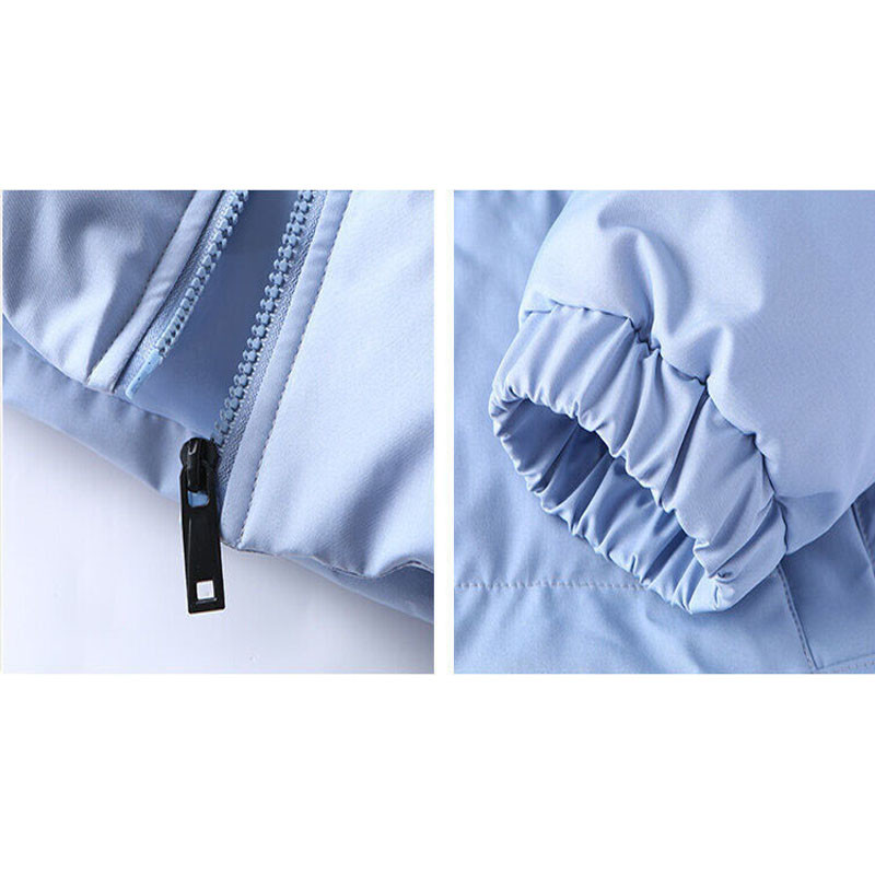 Novi jednostavni muški kratki zimski kaput Debele tople jakne za dječake s puhom od 90% pamuka Jednobojni ružičasti crni kaput Modni bočni džepovi