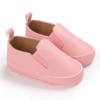Нови бебешки обувки Обувки за момче, момиче, момиче, новородено, мека подметка, PU кожени ежедневни обувки за малко дете 0-18 месеца, първи проходилки, мокасини