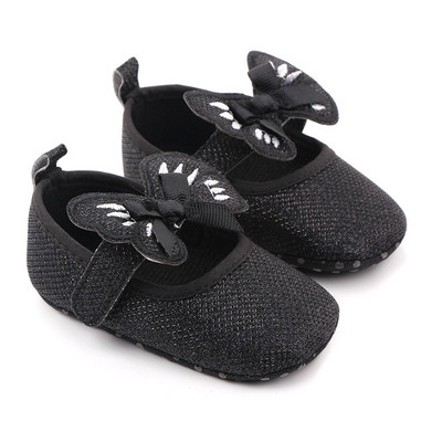 Βρεφικό νήπιο για νεογέννητο κοριτσάκι που λάμπει παπούτσια πριγκίπισσας Άνοιξη χαριτωμένο μοτίβο πεταλούδας First Walker Αντιολισθητικά παπούτσια κούνιας