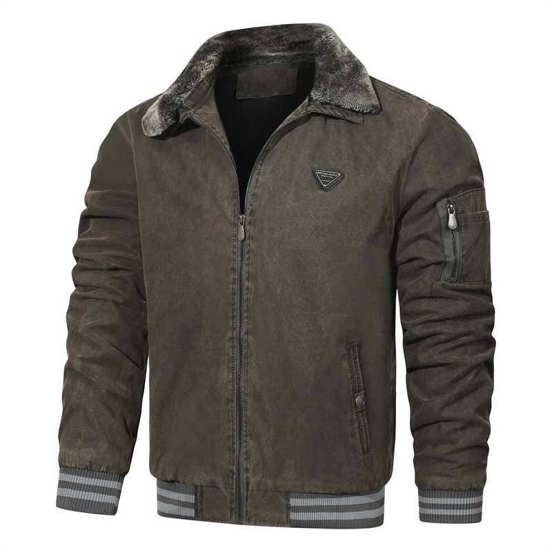 Ανδρικά Ρούχα Μπουφάν Ανδρικά Μπουφάν Ανδρικά Μπουφάν Μεγάλο Ψηλό Χειμερινό Μπουφάν Πέτο Γιακά Κλίση Με Για Φερμουάρ Όρθια Παλτό Ανδρικά